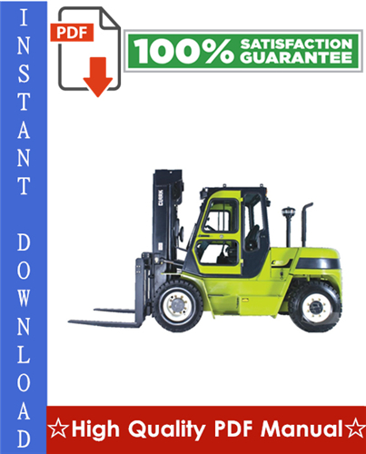 Thumbnail CLARK C60D, C70D, C75D, C80D, C60L, C70L, C75L FORKLIFT Workshop Service Repair Manual