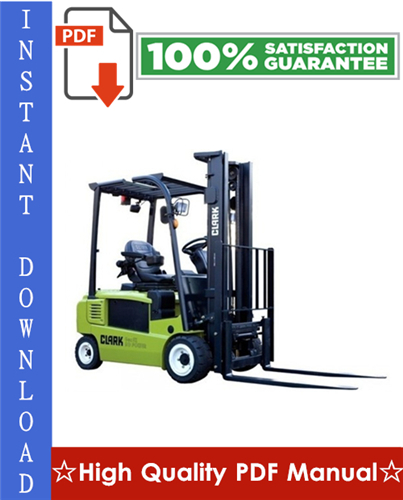 Thumbnail Clark CGP16, CGP18, CGP20, CDP16, CDP18, CDP20 Forklift Trucks Workshop Service Repair Manual