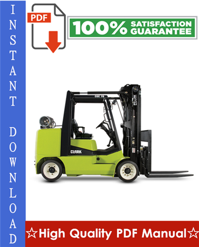 Thumbnail CLARK CGC 40, CGC 70, CGP 40, CGP 70 FORKLIFT Workshop Service Repair Manual
