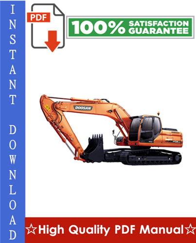 Thumbnail Doosan DX225LCA Crawler Excavator Service Repair Manual + Operation & Maintenance Manual Thumbnail Doosan DX225LCA Crawler Excavator Service Repair Manual + Operation & Maintenance Manual