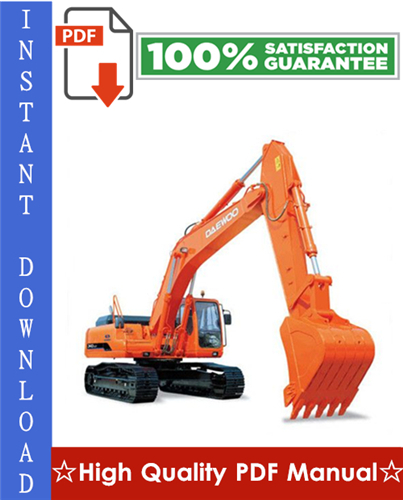 Thumbnail DAEWOO DOOSAN SOLAR 340LC-V CRAWLER EXCAVATOR Workshop Service Repair Manual Thumbnail DAEWOO DOOSAN SOLAR 340LC-V CRAWLER EXCAVATOR Workshop Service Repair Manual