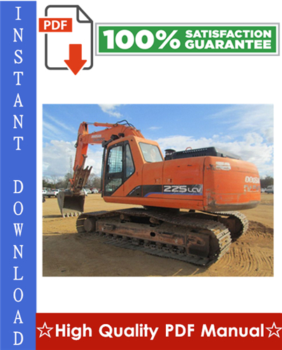 Thumbnail Daewoo Doosan Solar 225LC-V Crawler Excavator Service Repair Manual + Operation & Maintenance Manual Thumbnail Daewoo Doosan Solar 225LC-V Crawler Excavator Service Repair Manual + Operation & Maintenance Manual