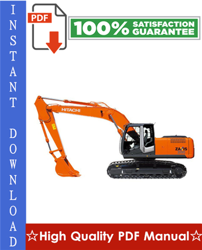 Thumbnail Hitachi Zaxis 200-3 Hydraulic Excavator Workshop Service Repair Manual