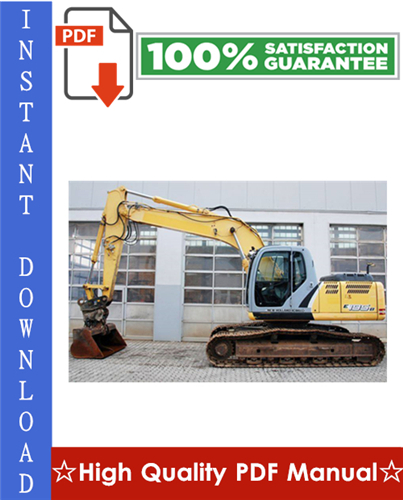 Thumbnail New Holland Kobelco E175B, E195B Crawler Excavator Workshop Service Repair Manual