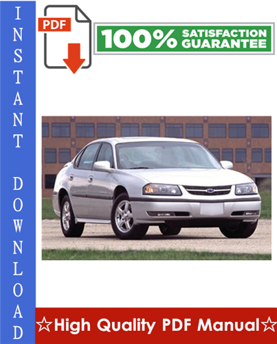 Thumbnail Chevy Chevrolet Impala Workshop Service Repair Manual 2006-2008 Download