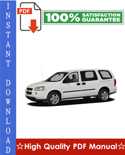 Thumbnail Chevy Chevrolet Uplander Workshop Service Repair Manual 2005-2008 Download