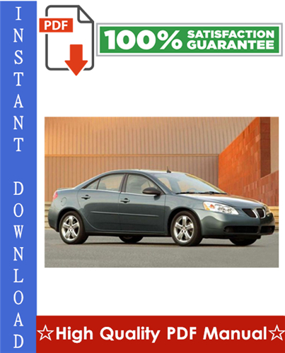 Thumbnail Pontiac G6 Workshop Service Repair Manual 2005-2008 Download