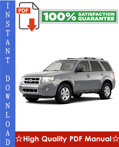 Thumbnail Ford Escape Hybrid Workshop Service Repair Manual 2005-2008 Download
