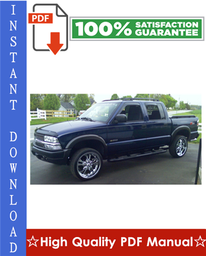 Thumbnail Chevy Chevrolet S10 Workshop Service Repair Manual 1994-2005 Download