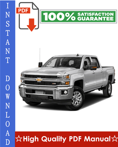 Thumbnail Chevy Chevrolet Silverado 2500 / 3500 Workshop Service Repair Manual 2001-2005 Download