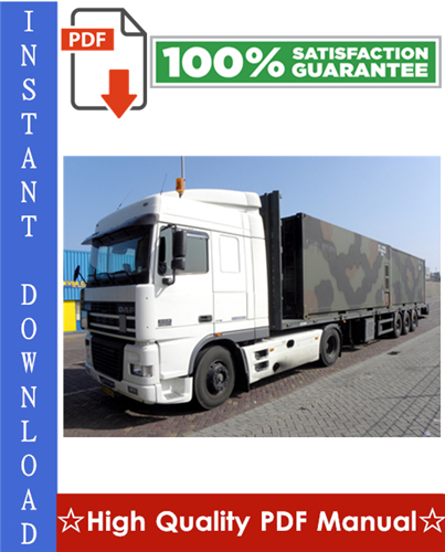 Thumbnail Daf 95XF Series Truck Workshop Service Repair Manual