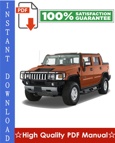 Thumbnail GM Hummer H2 Workshop Service Repair Manual 2003-2007 Download