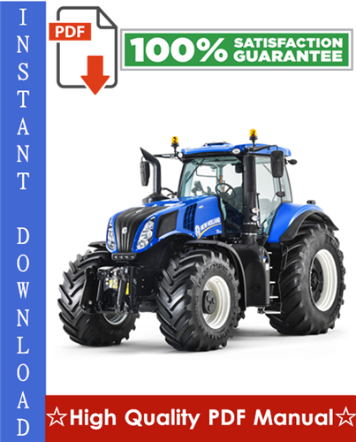 Thumbnail New Holland T8 Series Tractors Workshop Service Repair Manual
