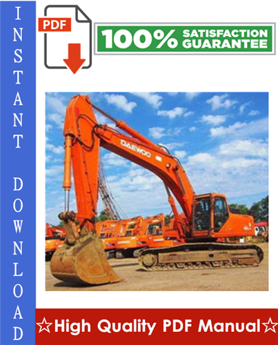 Thumbnail Daewoo Doosan Solar 400LC-V Excavator Operation and Maintenance Manual