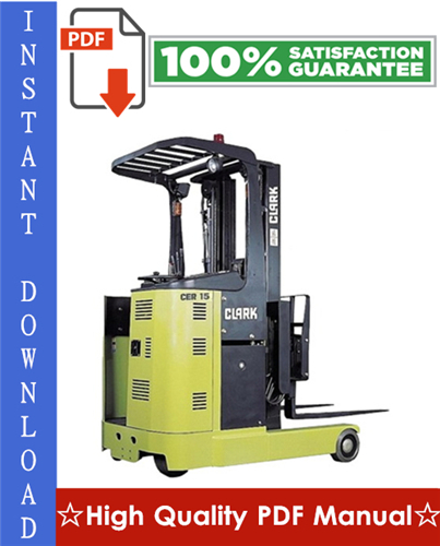Thumbnail Clark CER10, CER13, CER14, CER15, CER18, CER20, CER25 Forklift Workshop Service Repair Manual
