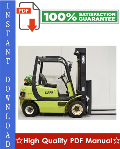 Thumbnail Clark CMP 15, CMP 18, CMP 20, CMP 25, CMP 30 Forklift Workshop Service Repair Manual