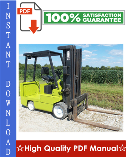 Thumbnail Clark EC500-60, EC500-70, EC500-80 Forklift Trucks Workshop Service Repair Manual
