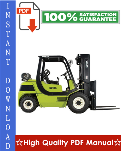 Thumbnail Clark CMP 40, CMP 45, CMP 50S Forklift Workshop Service Repair Manual