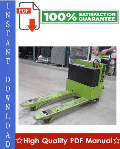 Thumbnail Clark WP45 Forklift Workshop Service Repair Manual