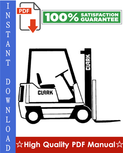 Thumbnail Clark NP300, NS300 Narrow Aisle Trucks Service & Adjustment Manual