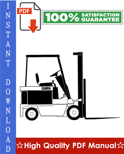 Thumbnail Clark ECS17, ECS20, ECS22, ECS25, ECS27, ECS30 HI Performance Supplement Forklift Trucks Workshop Service Repair Manual