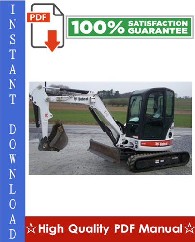 Thumbnail Bobcat 430 Compact Excavator Workshop Service Repair Manual (S/N: 562511001 & Above, S/N: 562711001 & Above, S/N: 562911001 & Above, S/N: 563011001 & Above)