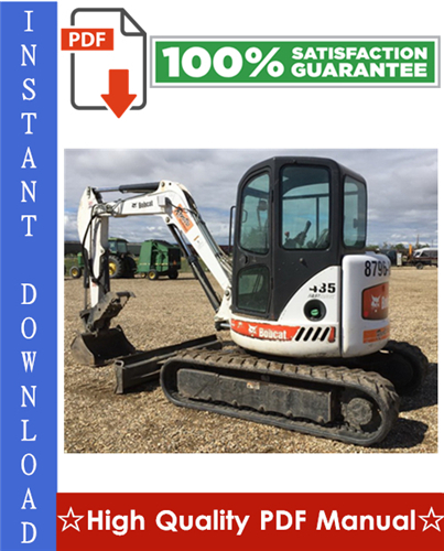 Thumbnail Bobcat 435 Compact Excavator Workshop Service Repair Manual (S/N: AACB11001 & Above, S/N: AACD11001 & Above, S/N: AA8911001 & Above, S/N: AA8A11001 & Above)