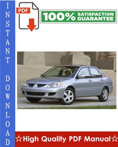 Thumbnail 2004 Mitsubishi Lancer / Lancer Sportback / Lancer Evolution Workshop Service Repair Manual