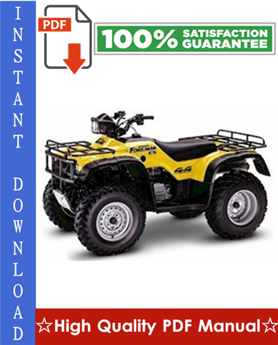 Thumbnail Honda TRX450S / TRX450FM / TRX450ES / TRX450FE FOURTRAX FOREMAN ATV Workshop Service Repair Manual 1998-2004 Download Thumbnail Honda TRX450S / TRX450FM / TRX450ES / TRX450FE FOURTRAX FOREMAN ATV Workshop Service Repair Manual 1998-2004 Download