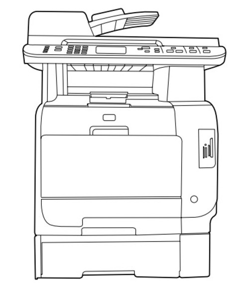 Product picture HP Color LaserJet CM2320 MFP Series Service Repair Manual