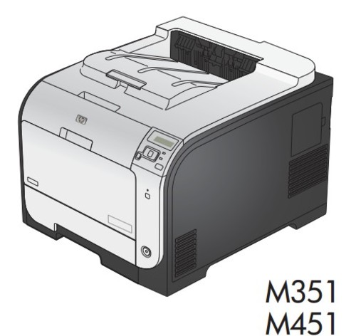 Product picture HP LaserJet Pro 300 color M351 and HP LaserJet Pro 400 color M451 Printers Service Repair Manual