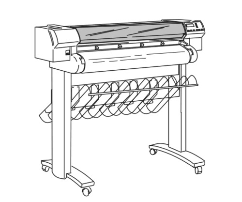 Product picture HP DesignJet 700, HP DesignJet 750C, HP DesignJet 750C Plus and HP DesignJet 755CM Plotters/Printers Service Repair Manual