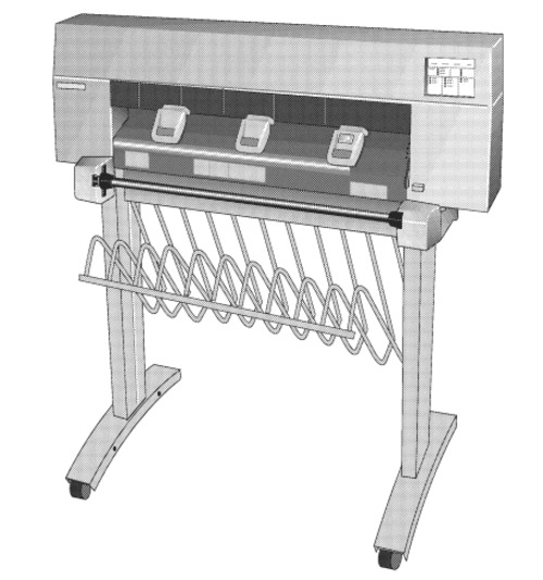 Product picture HP DesignJet 430, HP DesignJet 450C, HP DesignJet 455CA Printers Service Repair Manual