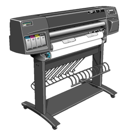 Product picture HP DesignJet 1050C, 1055CM Large-Format Printers Service Repair Manual