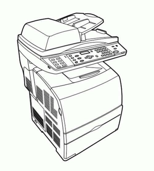 Product picture FUJI XEROX DocuPrint C2090 FS Color Laser MultiFunction Printer Service Repair Manual
