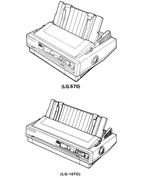 Product picture Epson LQ-570 / LQ-1070 Terminal Printer Service Repair Manual