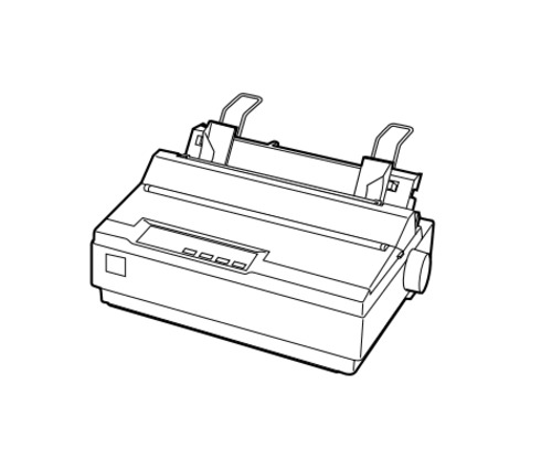 Product picture Epson LX-300+ 9-pin Serial Impact Dot Matrix Printer Service Repair Manual