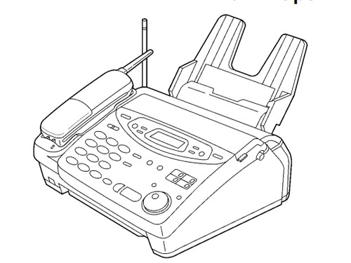 Product picture Panasonic KX-FPC135, KX-FPC141 Plain Paper FAX With 900 MHz Cordless Phone Service Repair Manual