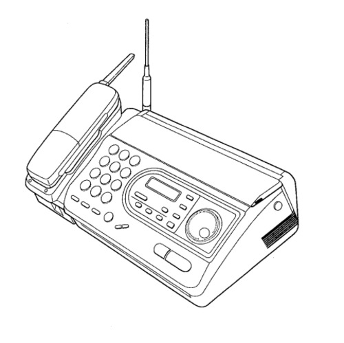 Product picture Panasonic KX-FTC47BX Telephone Answering System With Facsimile Service Repair Manual