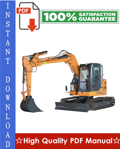 Product picture CASE CX75SR, CX80 CRAWLER EXCAVATORS Workshop Service Repair Manual