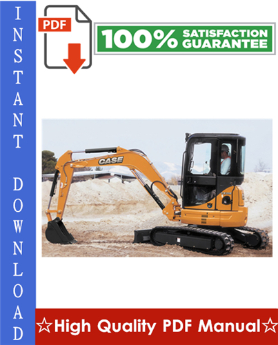 Product picture CASE CX31B, CX36B HYDRAULIC EXCAVATOR Workshop Service Repair Manual