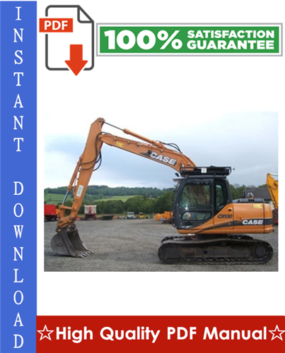 Product picture CASE CX130 CRAWLER EXCAVATORS Workshop Service Repair Manual