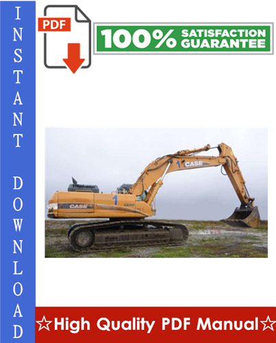 Product picture CASE CX460 CRAWLER EXCAVATORS Workshop Service Repair Manual
