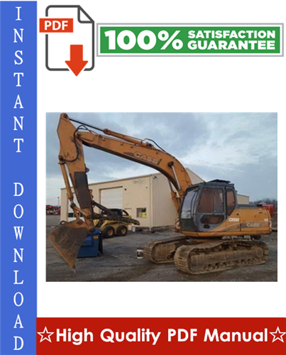 Product picture CASE CX160 CRAWLER EXCAVATORS Workshop Service Repair Manual