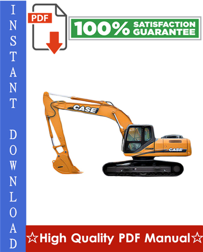 Product picture CASE CX210B, CX230B, CX240B CRAWLER EXCAVATOR Workshop Service Repair Manual