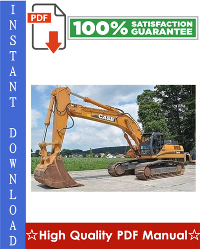 Product picture CASE CX460 TIER 3 CRAWLER EXCAVATOR Workshop Service Repair Manual