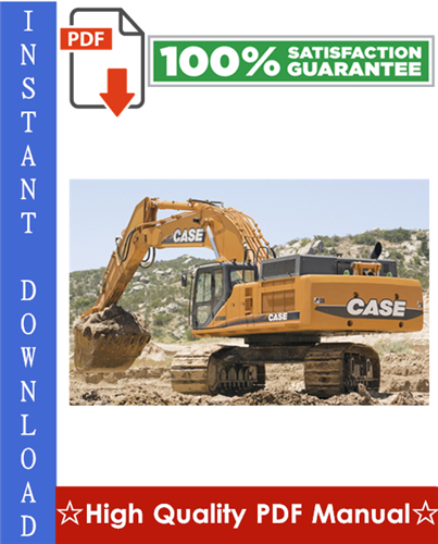 Product picture CASE CX700 CRAWLER EXCAVATORS Workshop Service Repair Manual