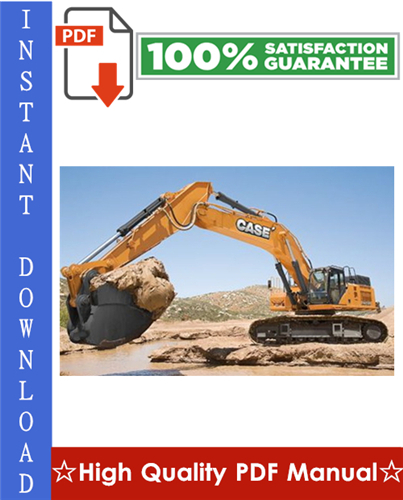 Product picture CASE CX800 Tier 3 CRAWLER EXCAVATORS Workshop Service Repair Manual