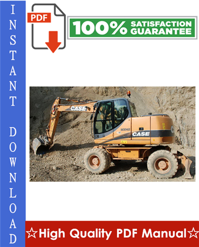Product picture CASE WX145, WX165, WX185 HYDRAULIC EXCAVATOR Workshop Service Repair Manual