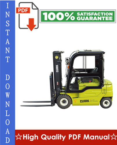 Product picture CLARK GEX20, GEX25, GEX30S, GEX30, GEX32 FORKLIFT Workshop Service Repair Manual